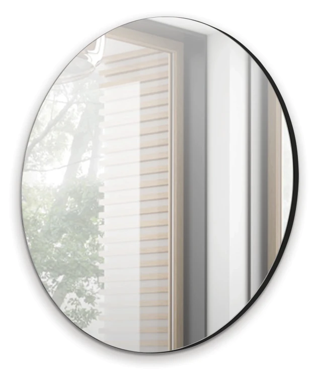 Lustro okrągłe 70 cm Navene NV-01 Czarny Mat