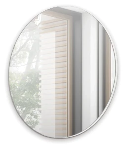 Lustro okrągłe 70 cm Navene NV-01 Biały Mat