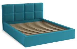 Łóżko młodzieżowe 120x200 z pojemnikiem - Alaska Turkusowe