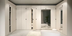 Front z lustrem 50 cm garderoba modułowa FOXEN Cashmere