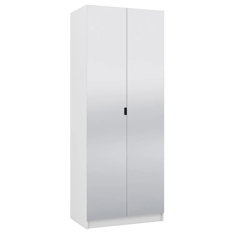 Front z lustrami 80 cm garderoba modułowa FOXEN Biała