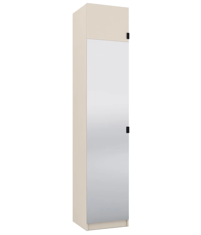 Szafa z lustrem i nadstawką 50 cm garderoba modułowa FOXEN Cashmere