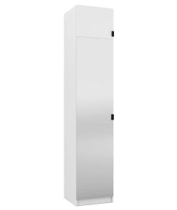 Szafa z lustrem i nadstawką 50 cm garderoba modułowa FOXEN Biała