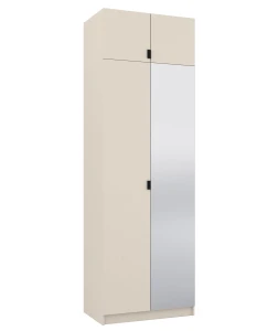 Szafa z lustrem i nadstawką 80 cm garderoba modułowa FOXEN Cashmere