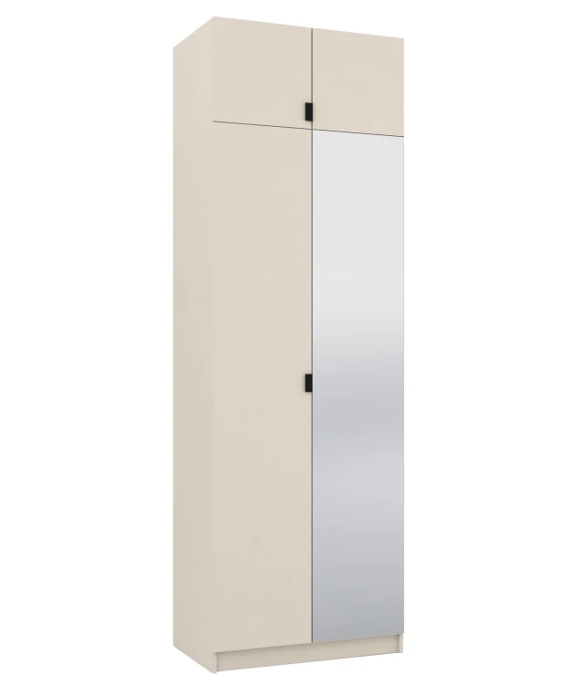 Szafa z lustrem i nadstawką 80 cm garderoba modułowa FOXEN Cashmere