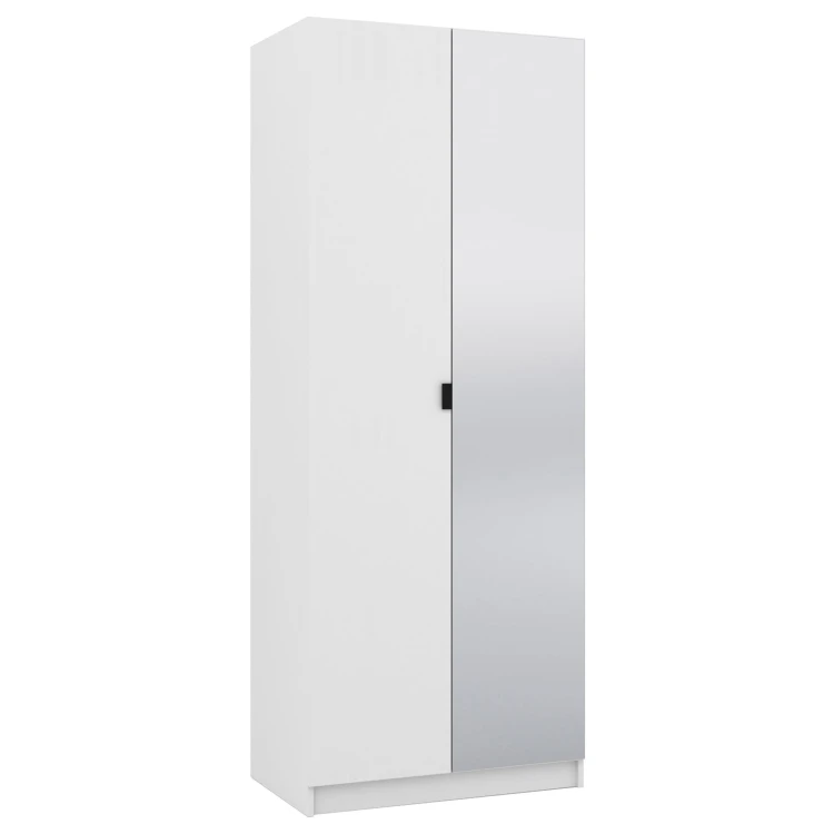 Szafa z lustrem 80 cm garderoba modułowa FOXEN Biała