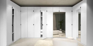 Szafa z lustrami 80 cm garderoba modułowa FOXEN Biała