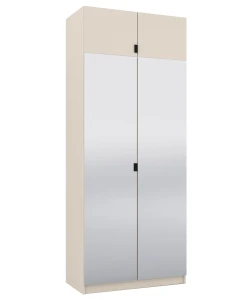 Szafa z lustrami i nadstawką 100 cm garderoba modułowa FOXEN Cashmere