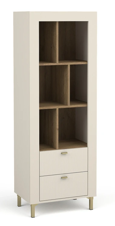 Regał Mossa MO4 Cashmere/Dąb Whisky