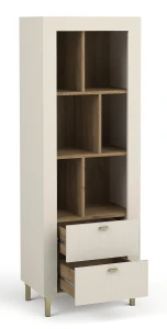 Regał Mossa MO4 Cashmere/Dąb Whisky