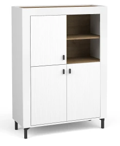 Komoda Mossa MO5 Biały/Dąb Whisky