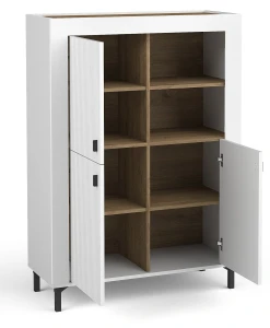 Komoda Mossa MO5 Biały/Dąb Whisky