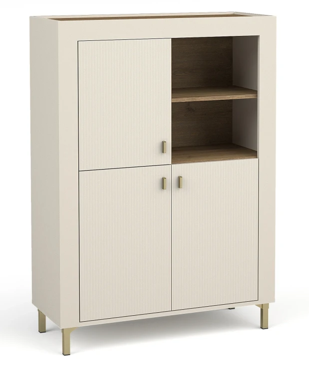 Komoda Mossa MO5 Cashmere/Dąb Whisky