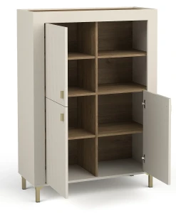 Komoda Mossa MO5 Cashmere/Dąb Whisky