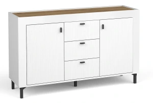 Komoda Mossa MO6 Biały/Dąb Whisky