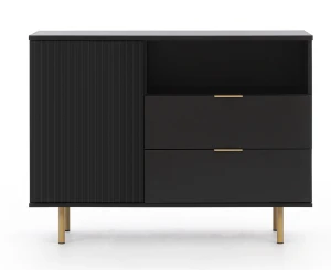 Komoda Nubia K1D2SZ Czarny Mat
