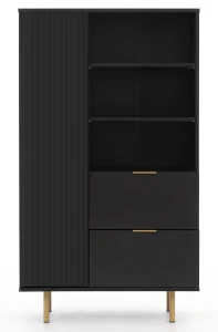 Regał Nubia R1D2SZ Czarny Mat