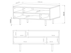 Stolik kawowy Nubia Czarny Mat