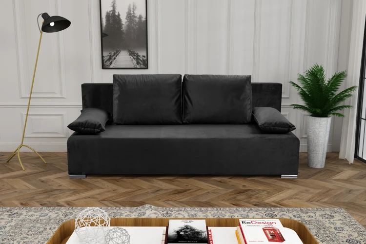 Sofa z funkcja spania Ecco DELUXE Czarna
