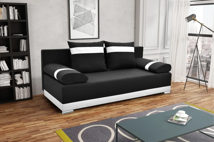 Kanapa z funkcją spania Orlean Czarna