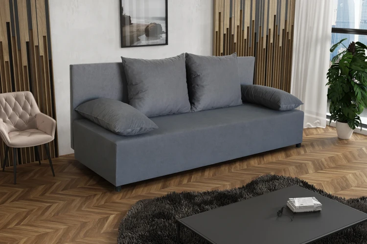 Kanapa rozkładana TANIA 2 Grafitowa