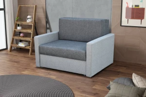 Fotel rozkładany Tedi 1 Szara/Grafitowa