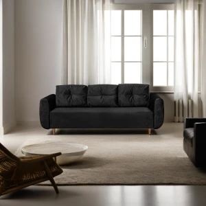 Kanapa rozkładana Sewilla Czarna