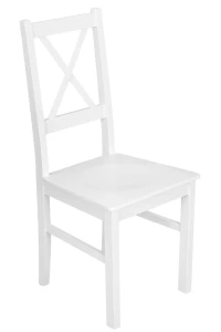 Komplet 4x Krzesło drewniane NIL10D Białe
