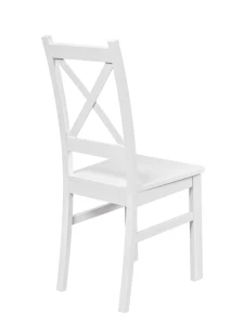 Komplet 4x Krzesło drewniane KRT Biały/Biały