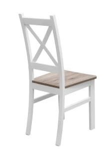 Komplet 2x Krzesło drewniane KRT Biały/San Remo
