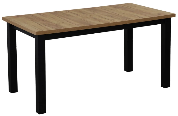 Stół do kuchni rozkładany LAP 150/190x80 Czarny/Dąb Craft