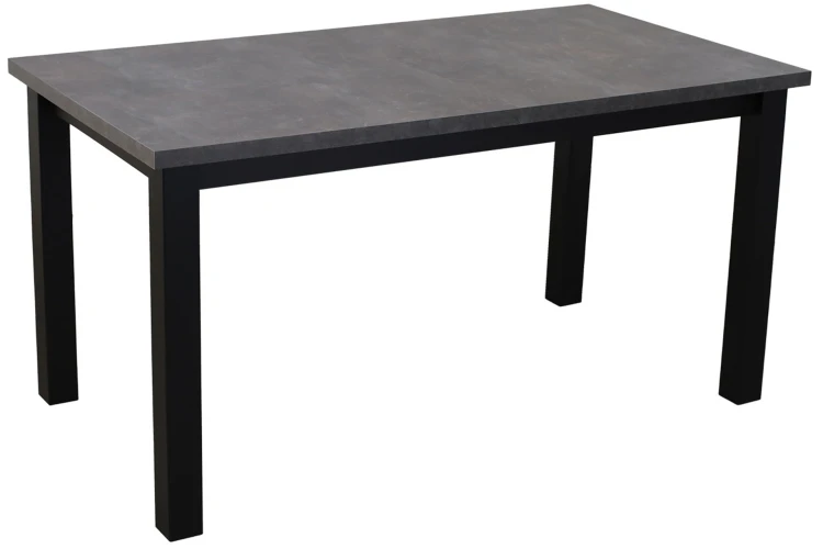 Stół do kuchni rozkładany LAP 150/190x80 Czarny/Beton