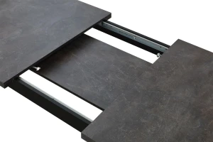 Stół do kuchni rozkładany LAP 150/190x80 Czarny/Beton