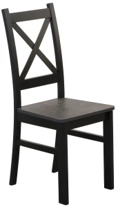 Zestaw stół 120x80 z  6 krzesłami M002-6 Czarny/Beton
