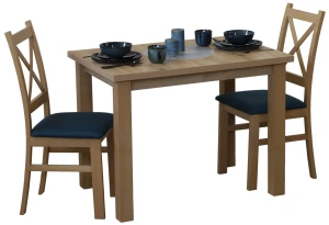 Stół 100x70 z 2 krzesłami M013-2 Dąb Artisan
