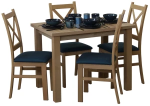Stół 100x70 z 4 krzesłami M013-4 Dąb Artisan