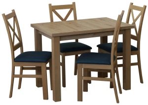 Stół 100x70 z 4 krzesłami M013-4 Dąb Artisan