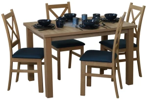 Stół 120x80 z 4 krzesłami M014-4 Dąb Artisan