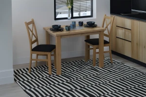 Stół 100x70 z 2 krzesłami M016-2 Dąb Artisan