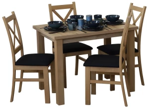 Stół 100x70 z 4 krzesłami M016-4 Dąb Artisan