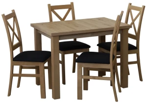 Stół 100x70 z 4 krzesłami M016-4 Dąb Artisan