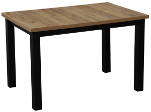 Zestaw stół 120x80 z 4 krzesłami M020-4 Czarny/Dąb Craft