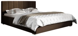 Łóżko tapicerowane 160x200 Ledo Brązowe