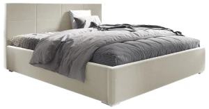Łóżko tapicerowane 140x200 z materacem Matia Beżowe