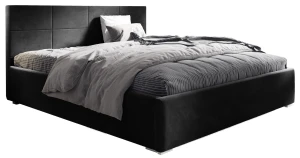 Łóżko tapicerowane 180x200 z materacem Matia Czarne