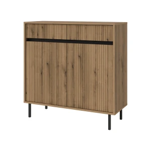 Komoda z ryflowanym frontem Yukashi 2F2S T822 dąb evoke