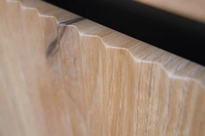 Szafka wisząca z ryflowanym frontem Yukashi 1F T501 dąb evoke