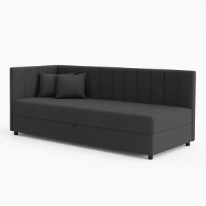 Łóżko kontynentalne 1-osobowe Sofaro Plus 80x180 Grafit