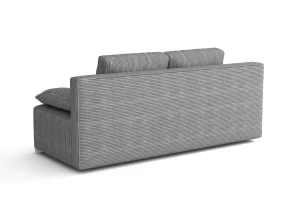 Kanapa rozkładana Lunera Prima 2 sztruks grafit