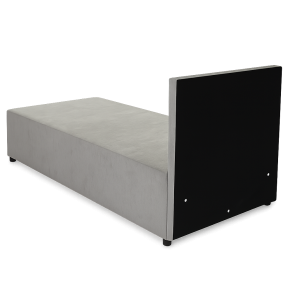 Tapczan jednoosobowy łóżko tapicerowane SENIVA 80x180 szary
